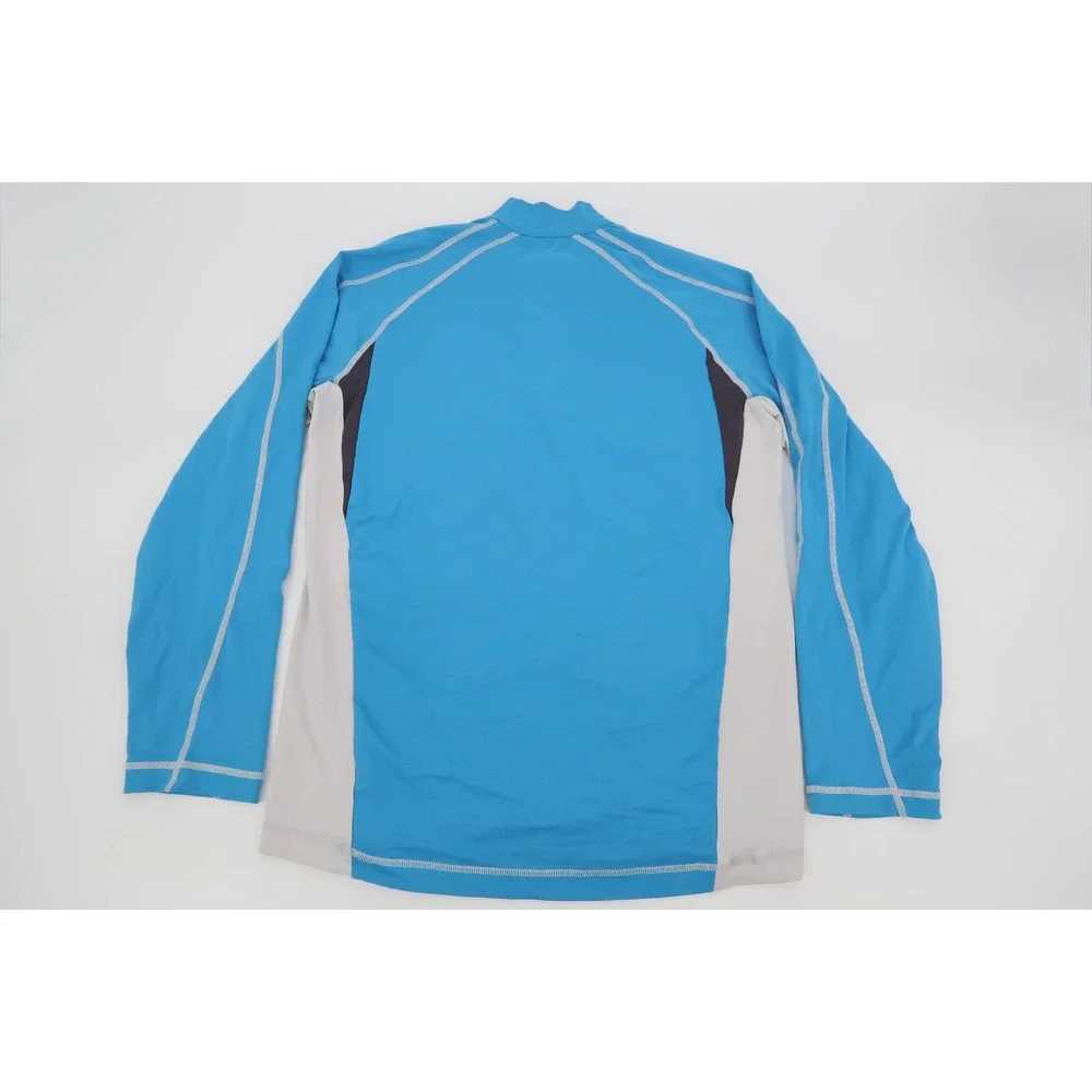 KJUS Men's 1/4‎ Zip Pullover Blue 1/4 Zip Golf Midlayer Stretch Size Large 52